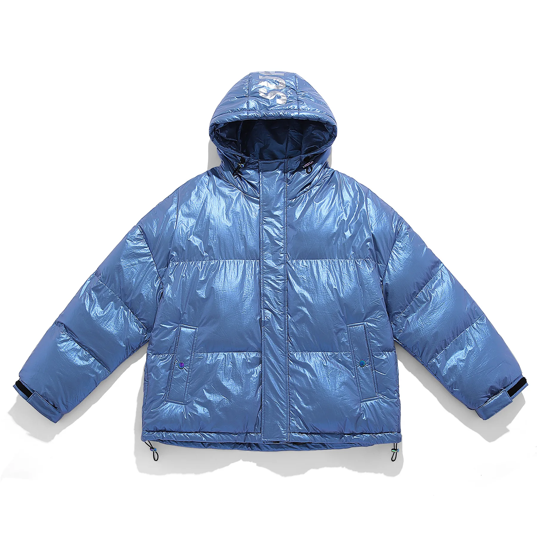 

Original Men's down Jaet Non-Waable Thiened Winter Outdoor Casual Faion Printed Warm Polyester Fiber White Du down ...