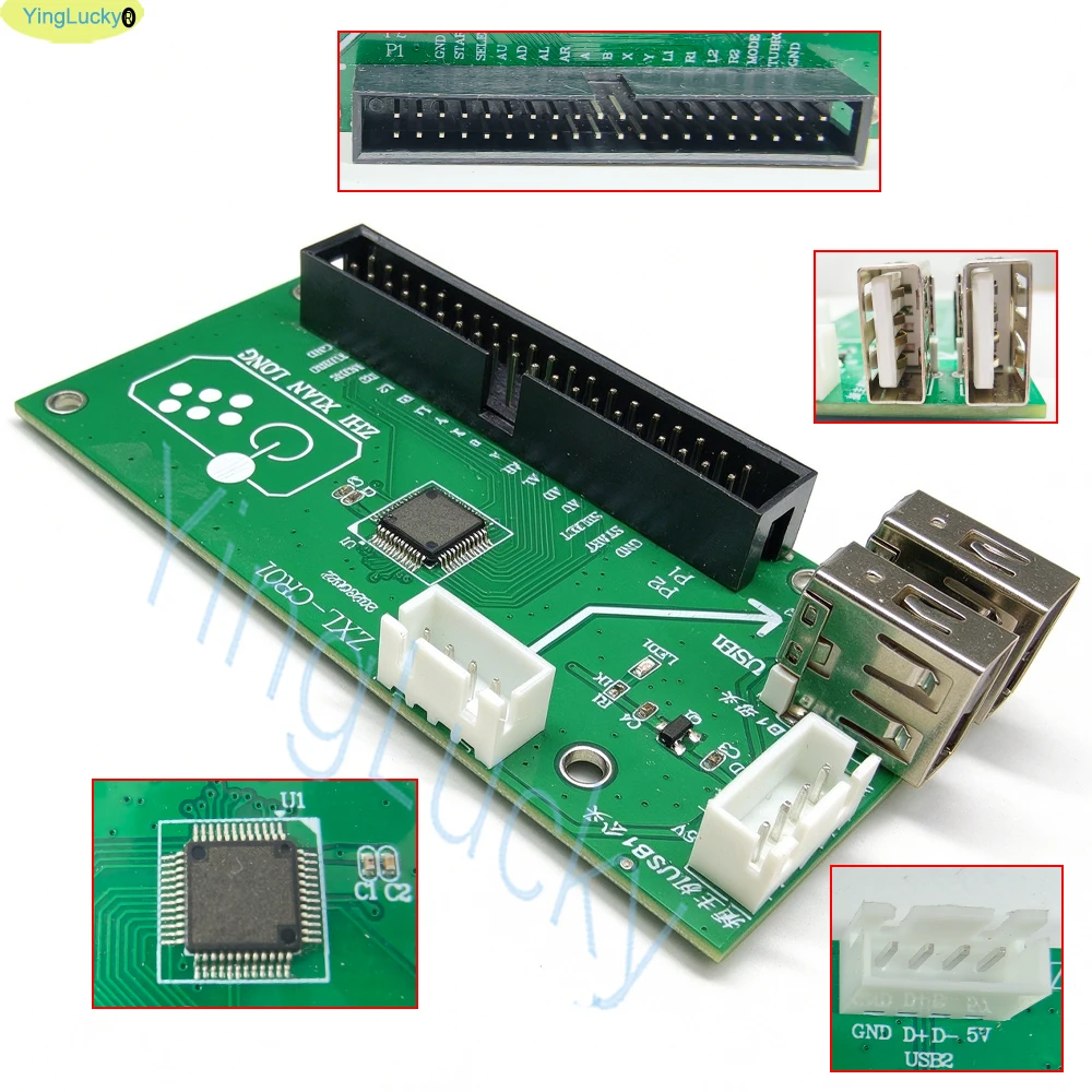 2 Player Arcade Game Machines DIY PC PS3 Android Usb Board Zero Delay Encoder Connect For Joystick Button TV Box Game Controller