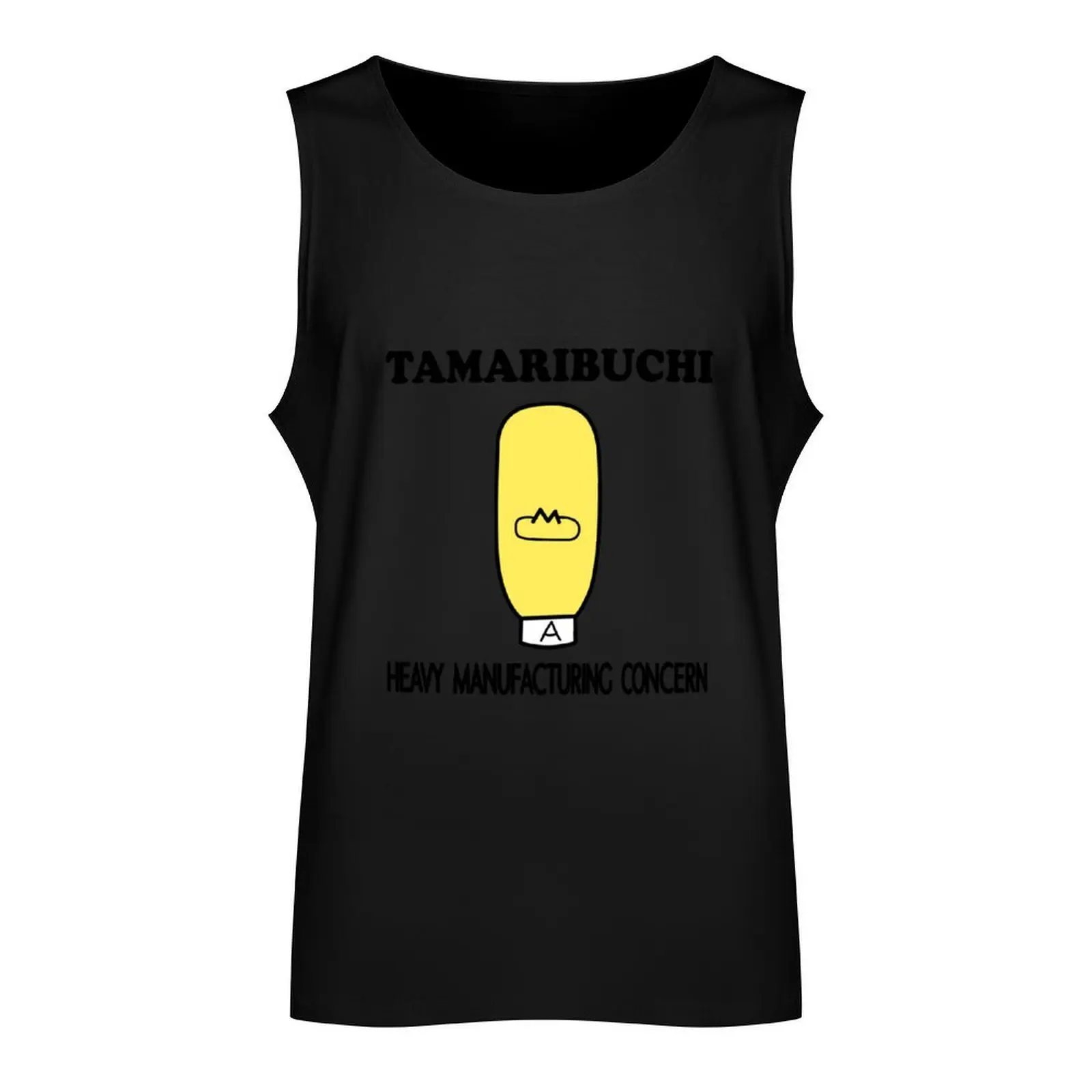 Tamaribuchi Heavy Manufacturing Concern Tank Top anime top Men's fitness t-shirt Sportswear for men gym clothing