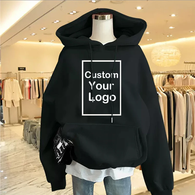 Autumn And Winter Ladies Hoodies Women's Print Hoodies Long Sleeve Hooded Sweatshirts Pullover Jumpers