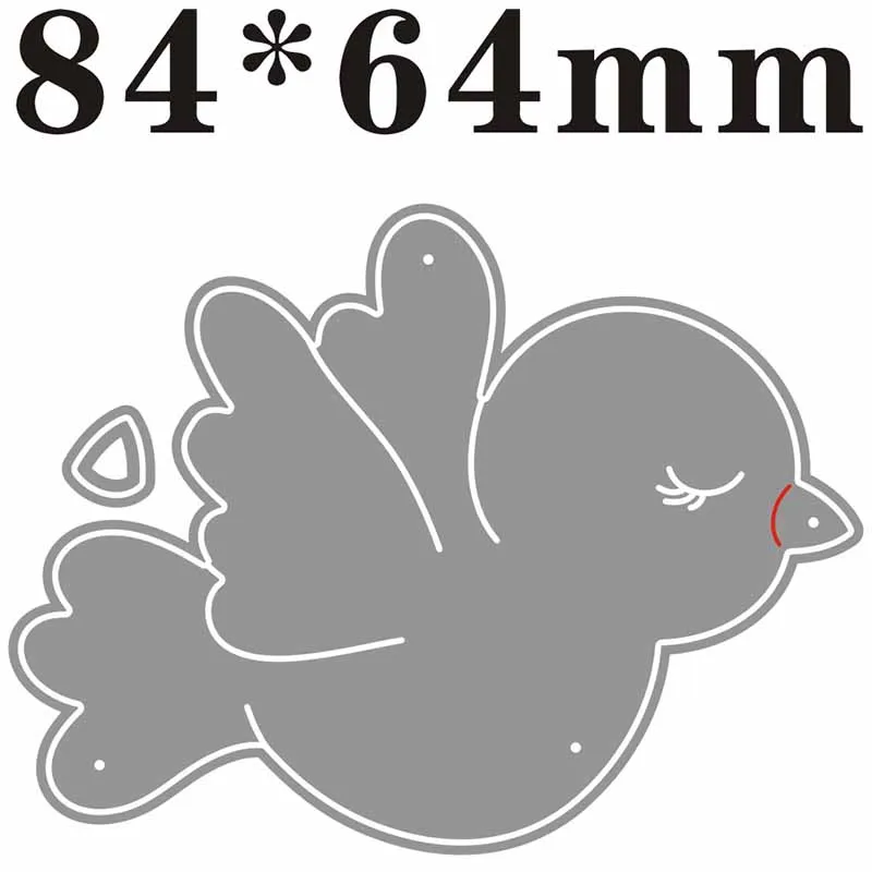 Animal Bird White Dove Metal Cutting Dies For DIY Scrapbooking Photo Album Craft Decorat Paper Template Handcraft Gift Card