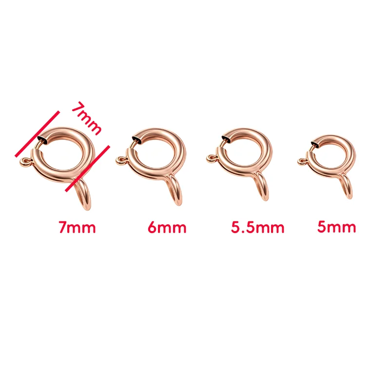 10pcs/lot Gold Plated Lobster Clasps Round Claw SpringClasps Hooks for Bracelet Necklace ConnectorsDIY Jewelry Making