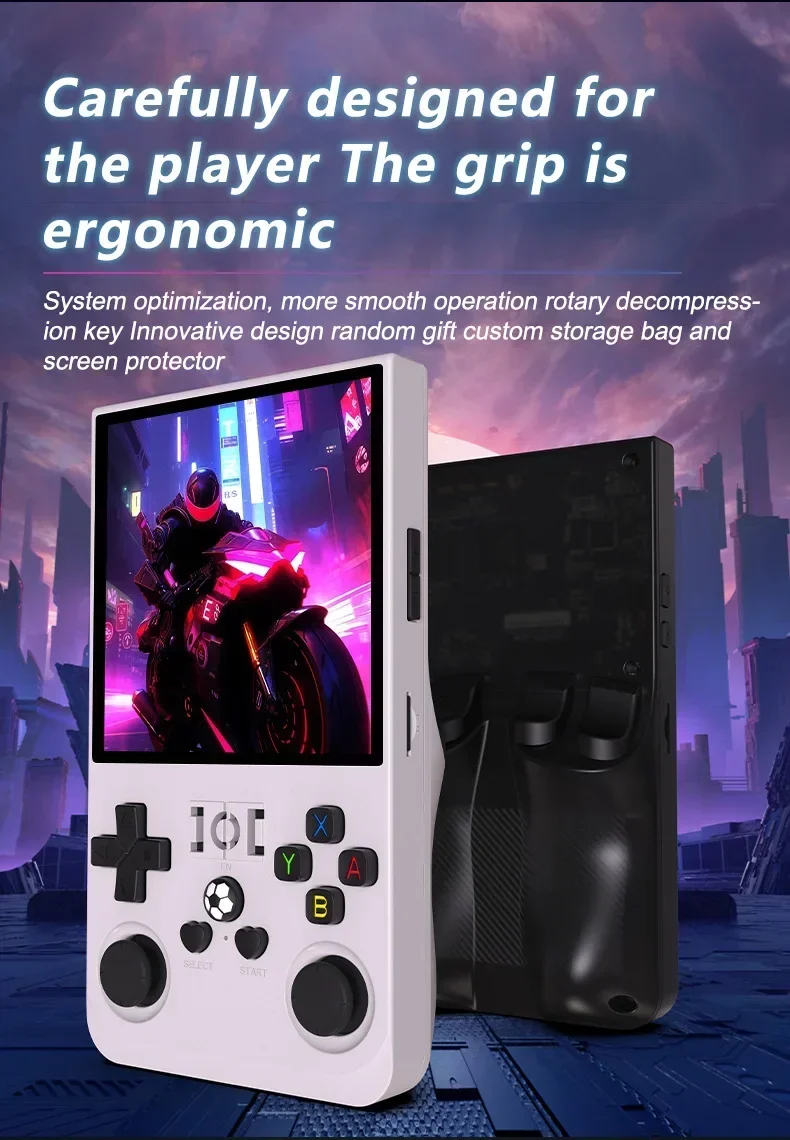 وحدة تحكم ألعاب R36 max 4 بوصة كلاسيكية محمولة مفتوحة المصدر لوحدة تحكم ألعاب PSP الرجعية لمحاكيات GBA Arcade 30+
