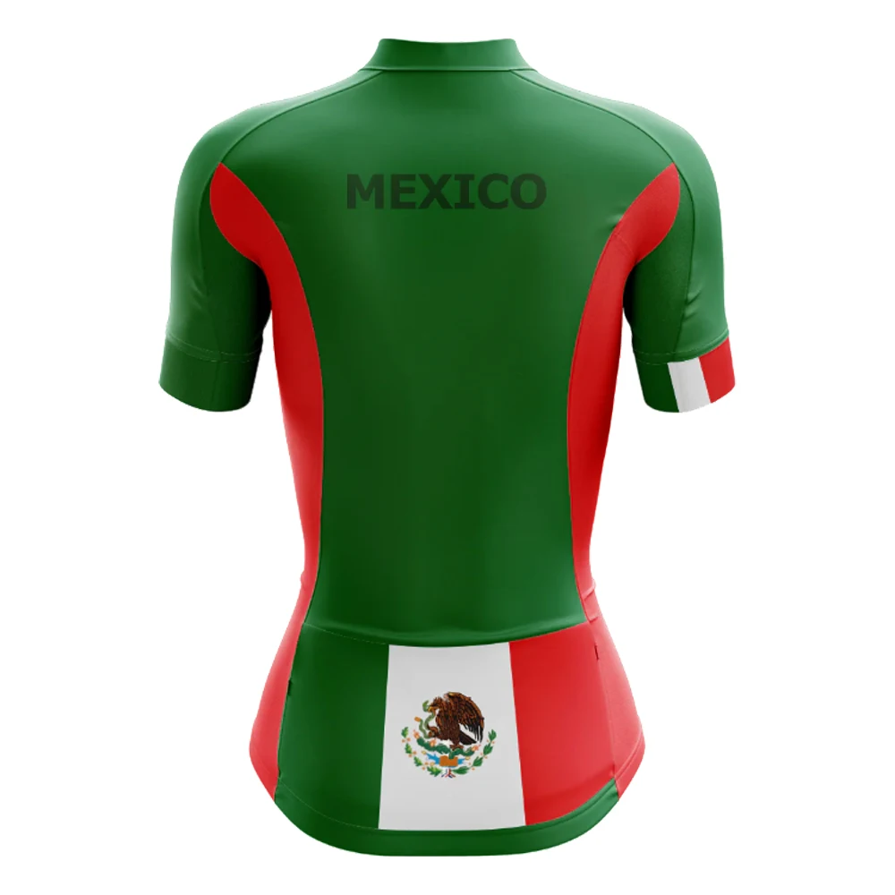 Hot Retro Mexico Women\'s Short Sleeve Cycling Jersey Set Mountain Bike Road Riding Bicycle Clothes