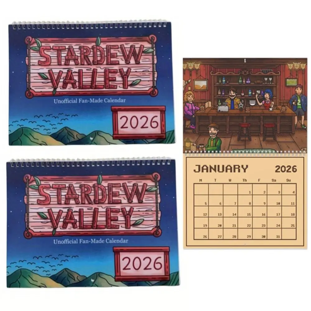 

Stardew Valley Fan-Made 2026 Calendar Country Aesthetic Funny Family Planner Wall Calendar 12 Monthly 2026 Planner Home Decor