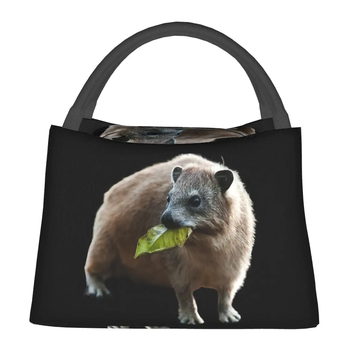 Rock Hyrax Photo Certified Freak Vampire Lunch Bags Bento Box Lunch Tote Picnic Bags Cooler Thermal Bag for Woman Kids Travel