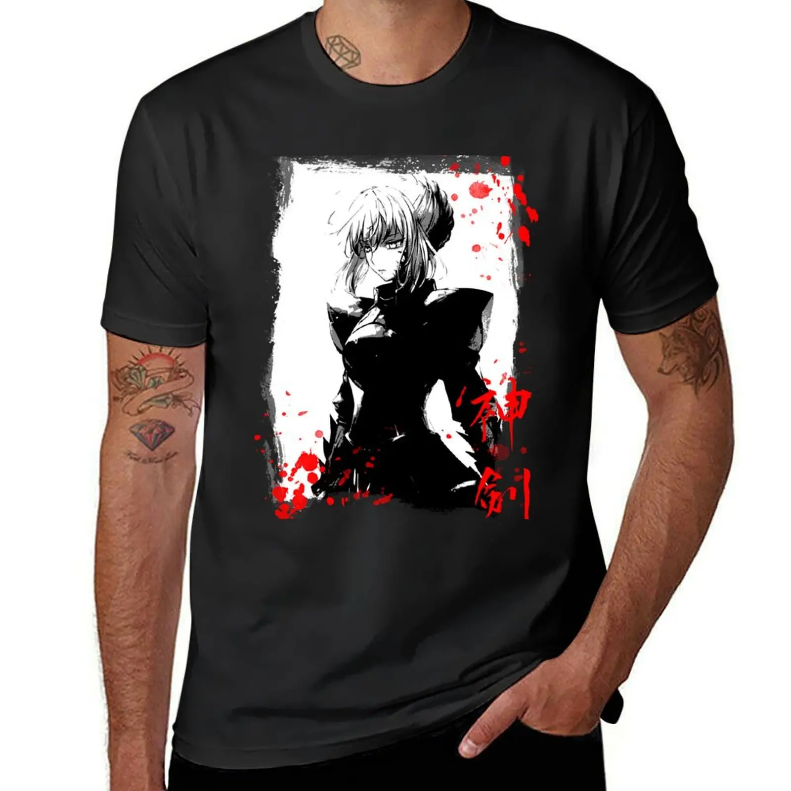 Fate - Saber T-Shirt cute tops cute clothes men clothings