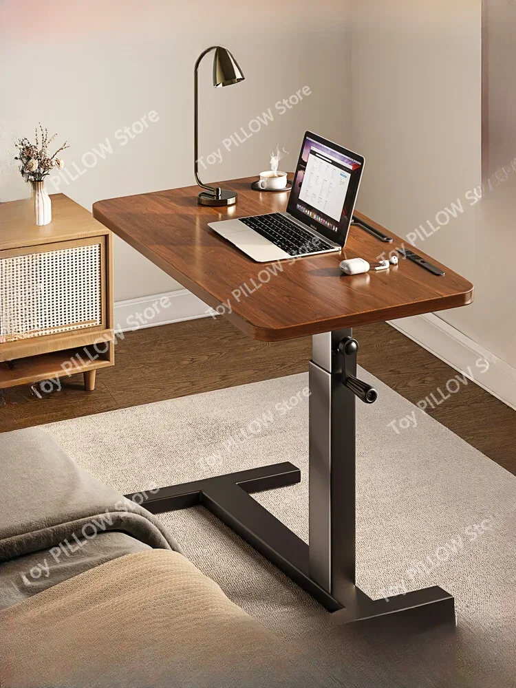 Folding lift computer desk bedroom small household bay window bedside table rectangular workbench