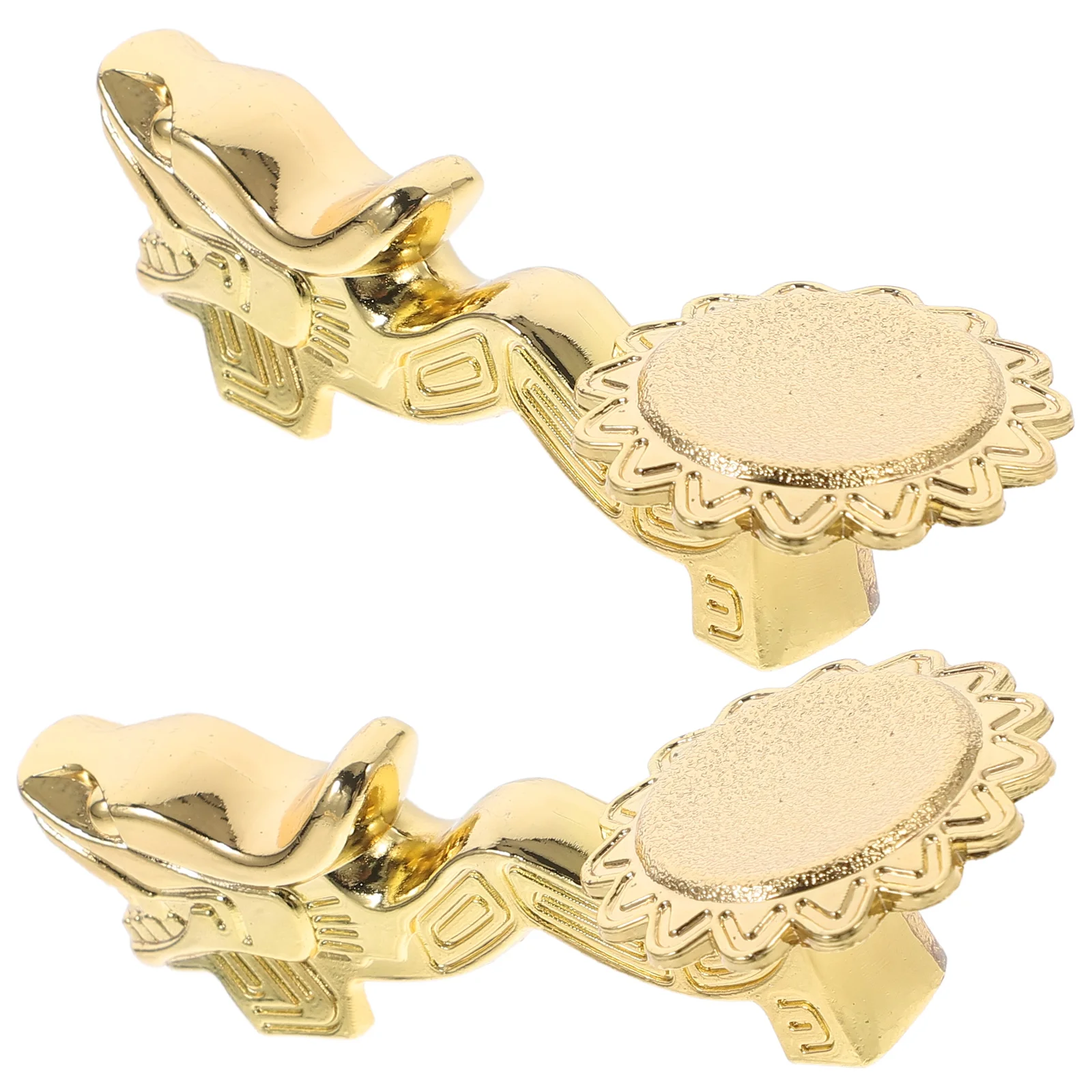 

2 Pcs Dragon Chopstick Holder Faucet Stand Chopsticks Spoon Rest Rack Edging Holders