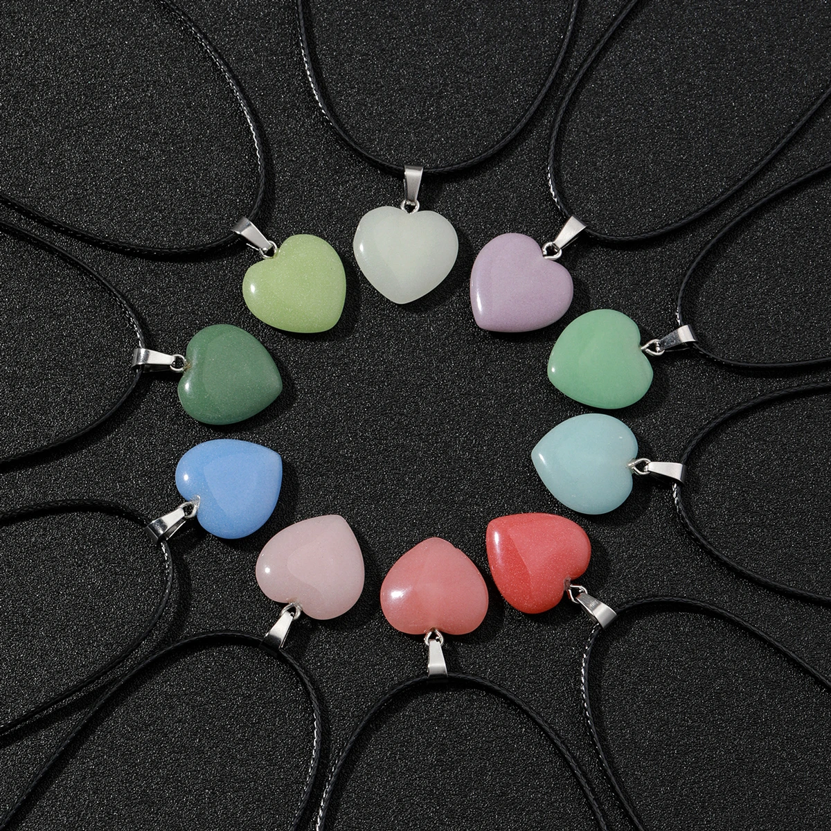 10pcs Luminous Love Hexagonal Column Necklace Wholesale Price Discount