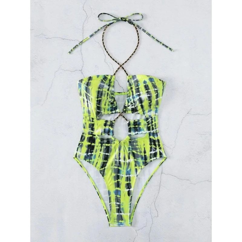 New Sexy BikinibikiniOne-Piece Chain Swimsuit Hollow out