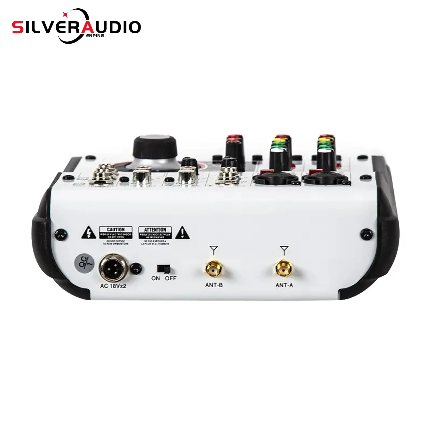 GAX-G06 Console professionale MP3 Home Stage Performance Mixer Mixer audio digitale a 6 canali con microfoni