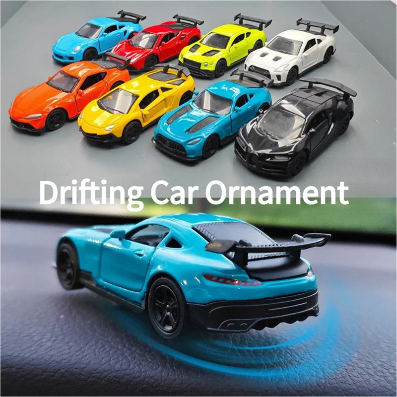 Drifting Car Dashboard Ornament Spin Classic Supercar Model Rotation Creative Racing Super Car Decoration Akcesoria wewnętrzne