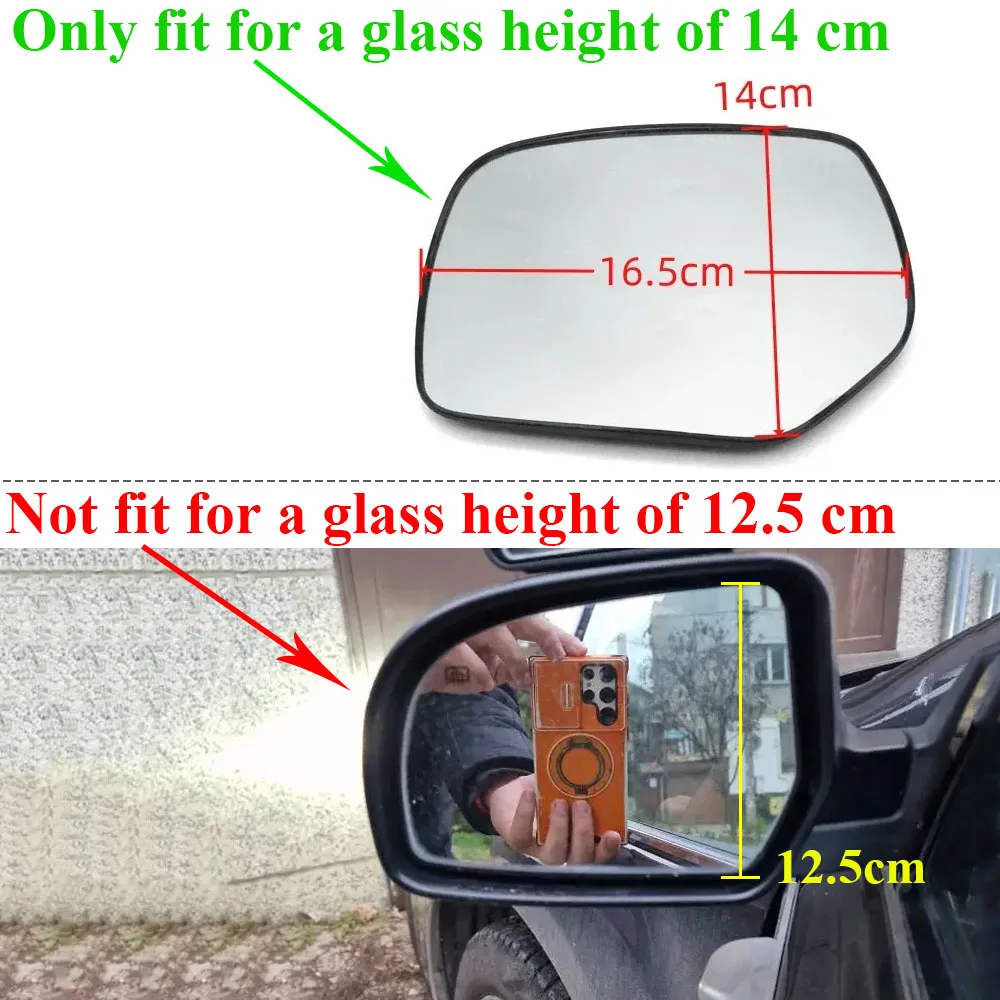Soarhorse Car Rearview Side Mirror Glass Lens with Heated For Subaru Forester Outback Legacy XV Crosstrek Impreza