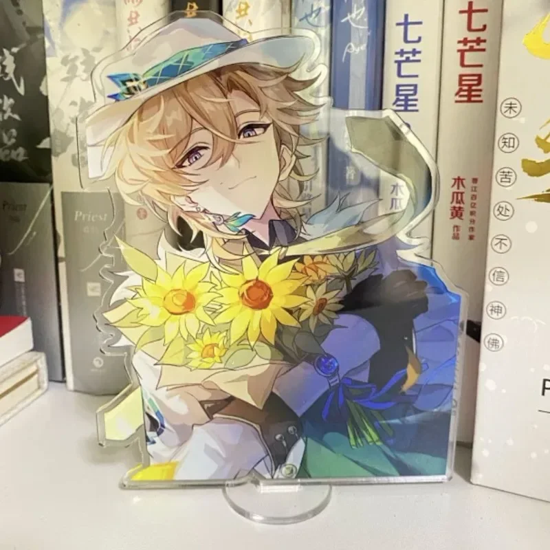 Game Honkai:Star Rail Aventurine Sunflower Acrylic Figure Stand Model Plate DIY Desk Decor Standing Sign Ornaments For Fans Gift