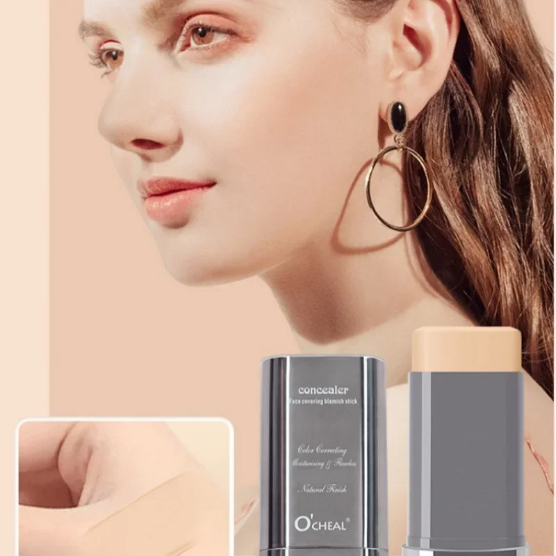 OCHEAL Foundation Stick Contour Brighten Cover Acne Dark Circles Tattoos & Freckles Long Lasting Moisturize Liquid Concealer