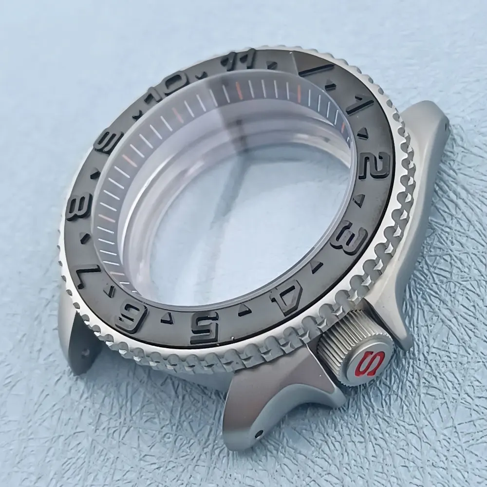 SKX 007 볼록 베젤 시계 케이스, 316L 스테인리스 스틸 사파이어 유리 방수 케이스, NH34 NH35 NH36 무브먼트에 적합, 41mm