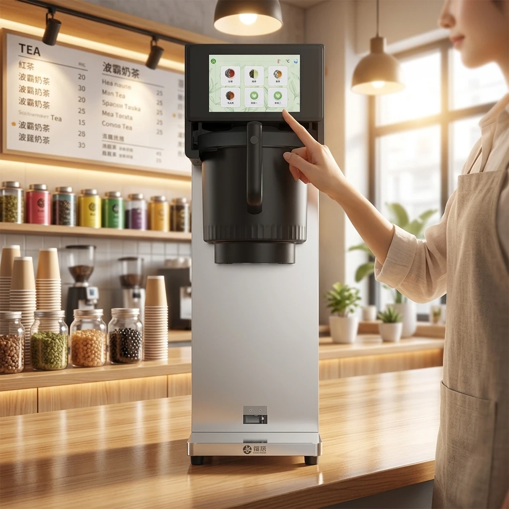 Intelligent Multi‑Beverage Tea Brewing Machine Stainless Steel Smart Tea Infuser For Chai Latte Milk Tea Commercial Shop