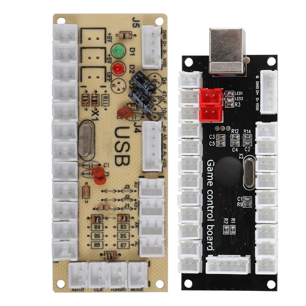 Arcade Game Encoder USB Encoder Arcade Game USB Encoder Controller with Acrylic Crystal Case for Raspberry Pi and PC Mainframe