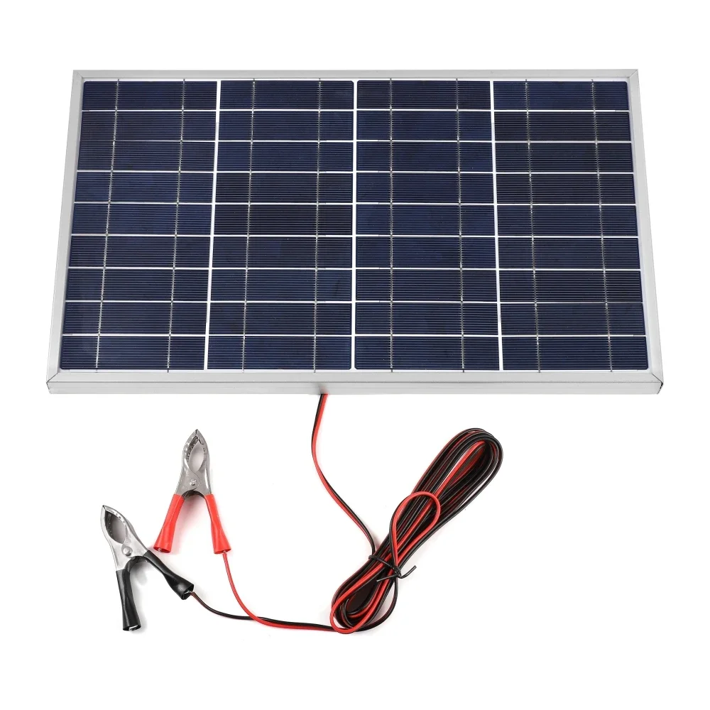 Panel de carga Solar de silicio policristalino con marco de aluminio de 18V y 100W, cargador de Panel Solar de emergencia portátil para teléfono móvil para exteriores