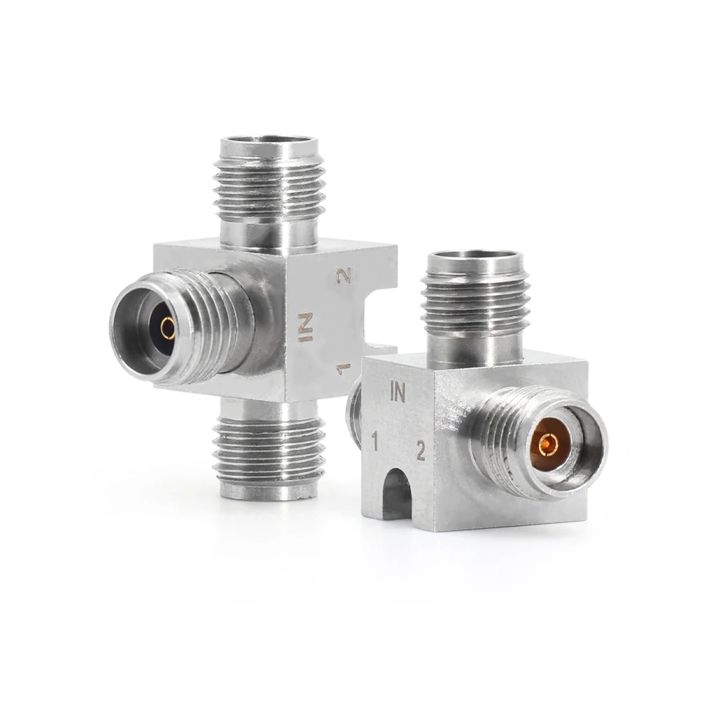 High Power RF Splitter DC to 40GHz 2.92mm Male to Female Model XQY-PS2-DC/40-KE for Microwave Test Systems
