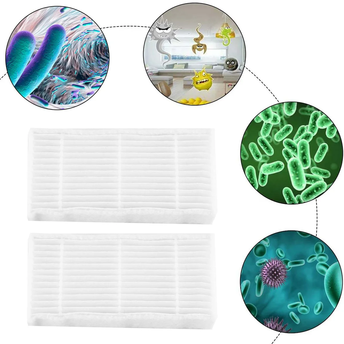 Replacement Accessories Kit for Ilife V5 V5S V3 V3S V5Pro V50 V55 X5 V5S Pro Vacuum Robot Cleaner A