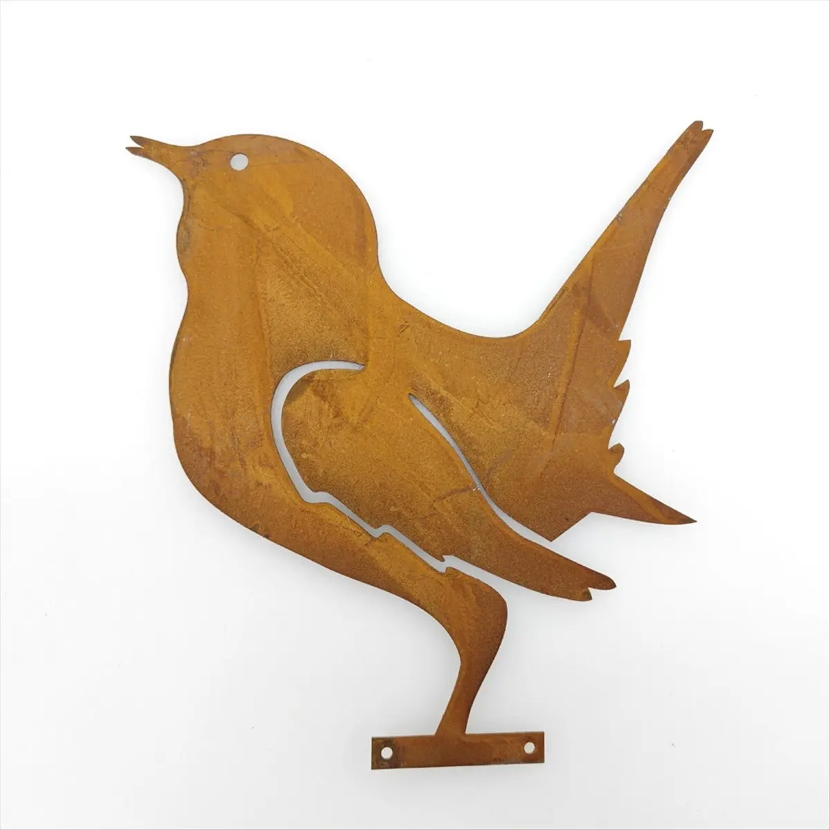 [N88R] Rusty Metal Bird Wrought Iron Bird Waterproof Metal Bird Statue Outdoor Park Art Gardening Decorations