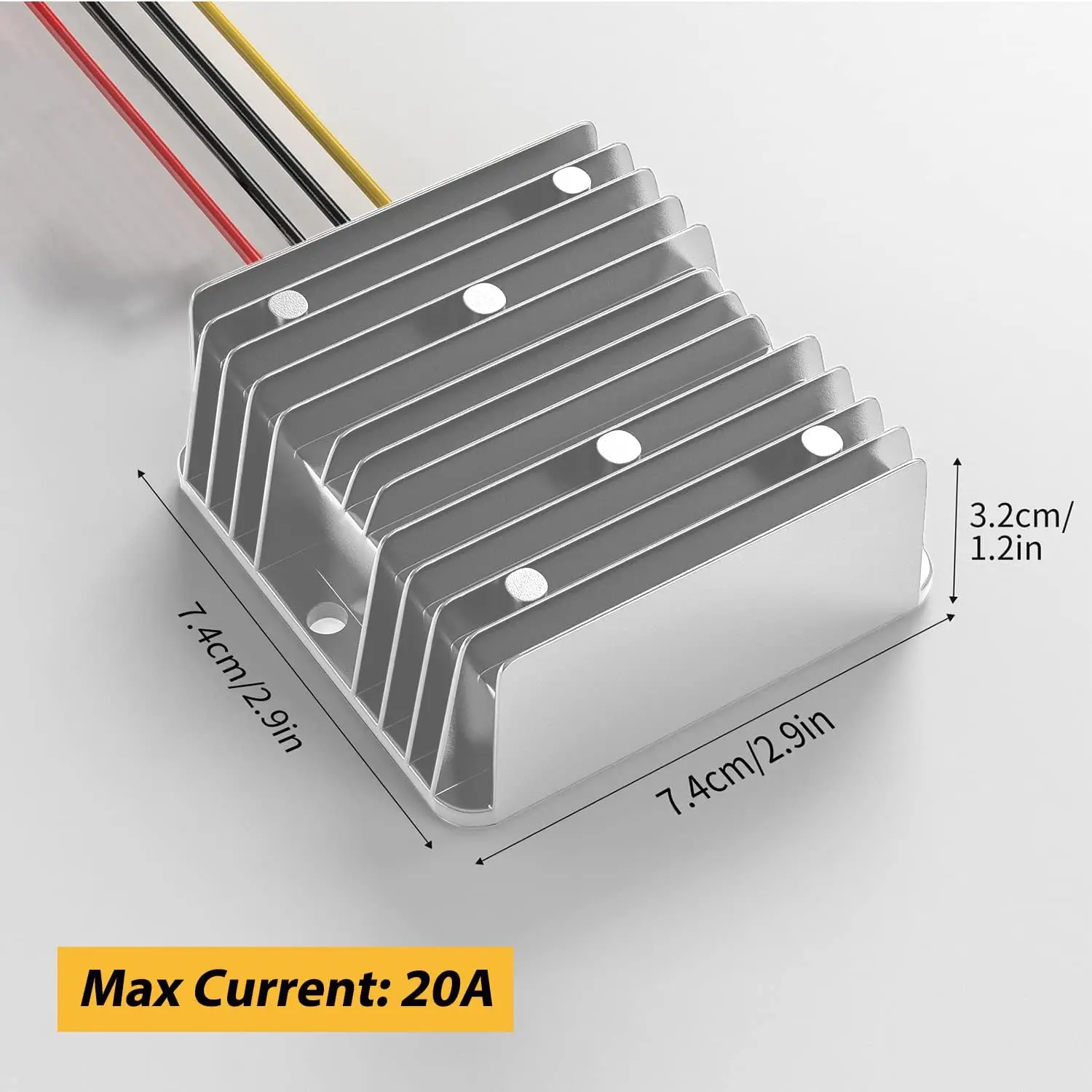 24V to 12V Converter 20A 240W Supply Step Down Converter for Heavy Duty Truck Car Power Reducer Regulator for Auto Car Truck