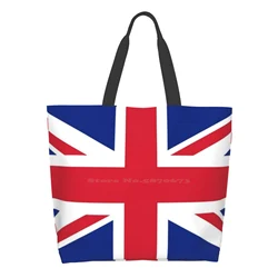 Uk British Britain Flag Union Jack Flag Shopping Bags Girls Fashion Casual Pacakge Hand Bag Union Jack Flag British England Uk