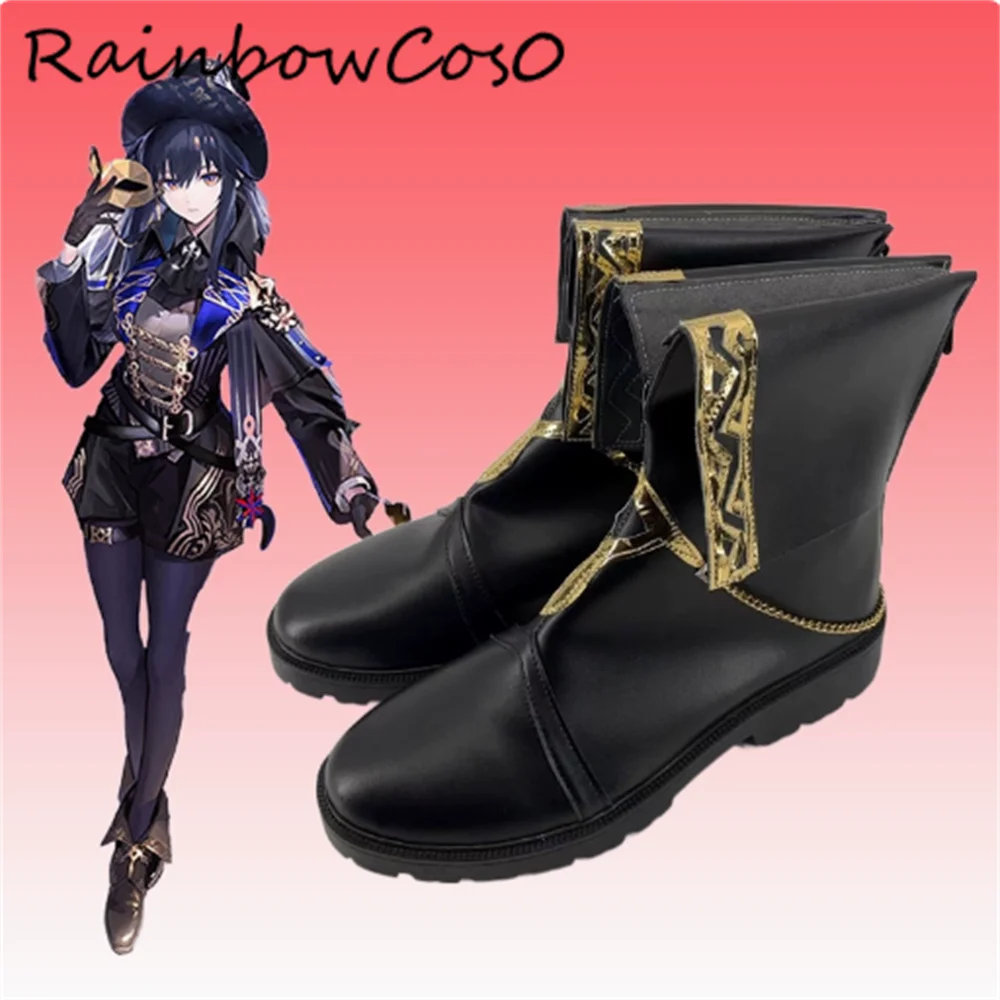 Texas the Omertosa Cellinia Texas Arknights Cosplay Shoes Boots Game Anime Halloween Christmas RainbowCos0 W4714