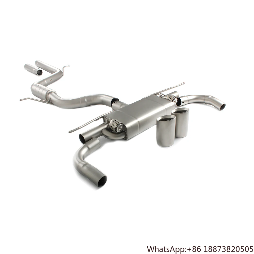 VW Golf Gti MK8 Выхлопная система Глушитель Catback из нержавеющей стали 304 Упаковка из нержавеющей стали