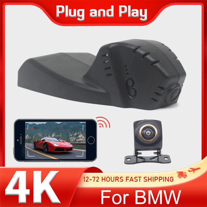 

New 4K 2160P Car DVR Dash Cam Camera For BMW X3 F25 X5 F15 X1 F48 X4 X6 X7 M 1 3 5 7 Series F20 F30 F31 F32 F40 F10 UHD DashCam