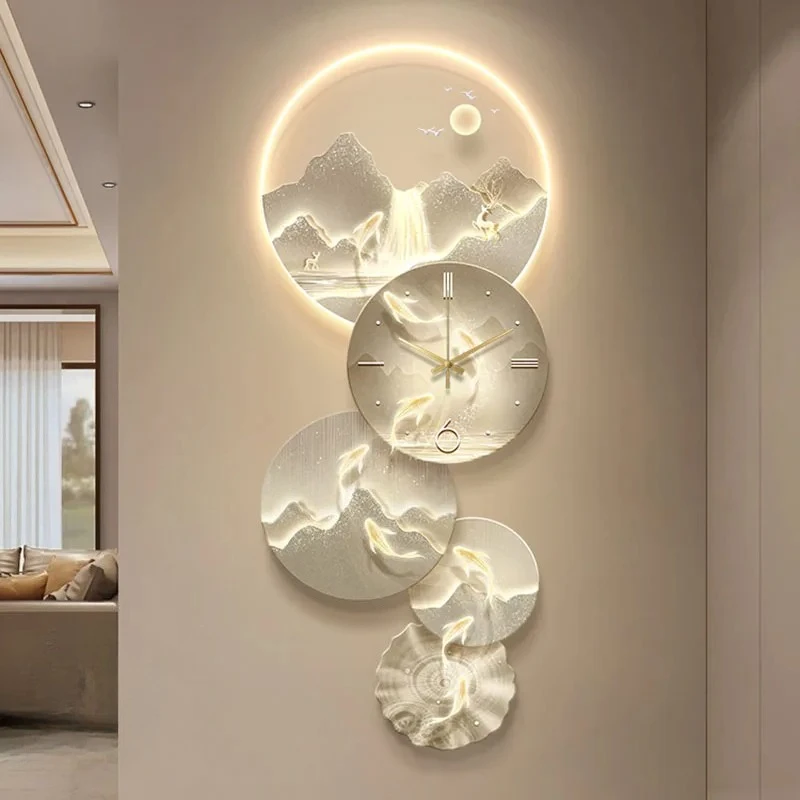 Bedrooms Aesthetic Wall Clocks Mechanism Table Bathroom Modern Xenomorph Minimalist Clock Wall Restaurant Reloj Pared Home Desig