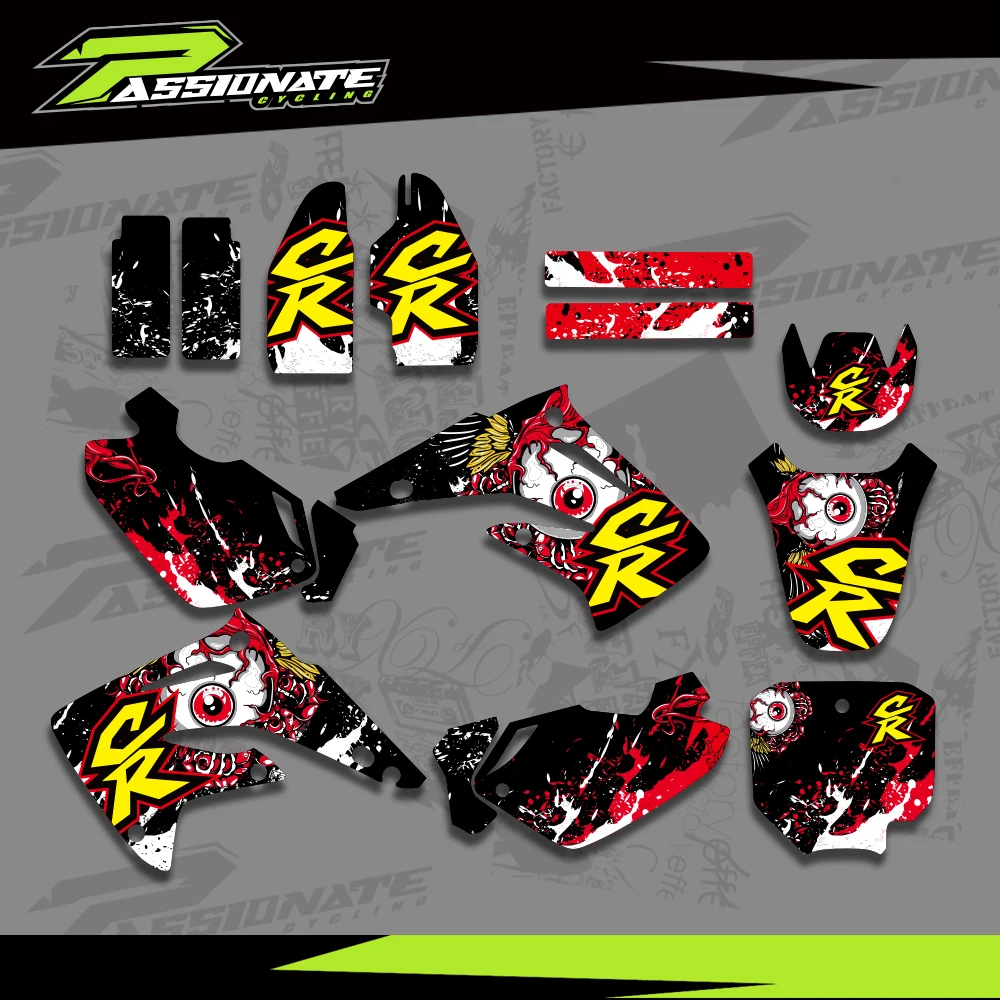 لهوندا CR 85 CR85 2003-2012 2011 2010 2009 2008 2007 2006 دراجة نارية الرسومات خلفية الشارات ملصقات تخصيص