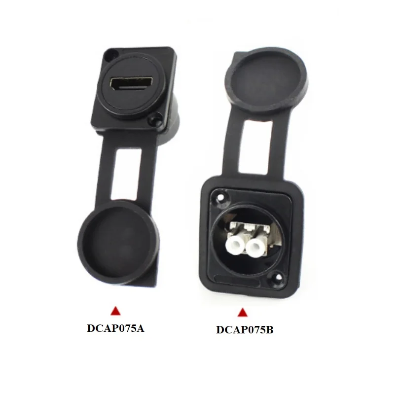 anti dust cap for d type circular rj45 usb type c hdmi connector panel mount dust proof protector cover