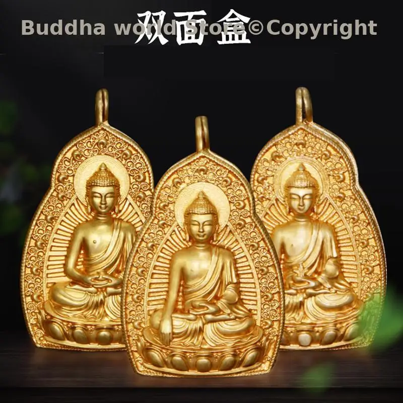 100% copper carving amulet Asia Thailand temple efficacious Buddha figure Effective Amulet expel demons exorcise evil spirits