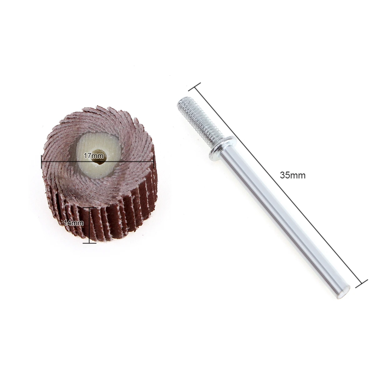 10pcs 600 Grit Flap Sanding Wheel Grinding Disc with 3mm Arbor for Rotary Tool / Mini Drill
