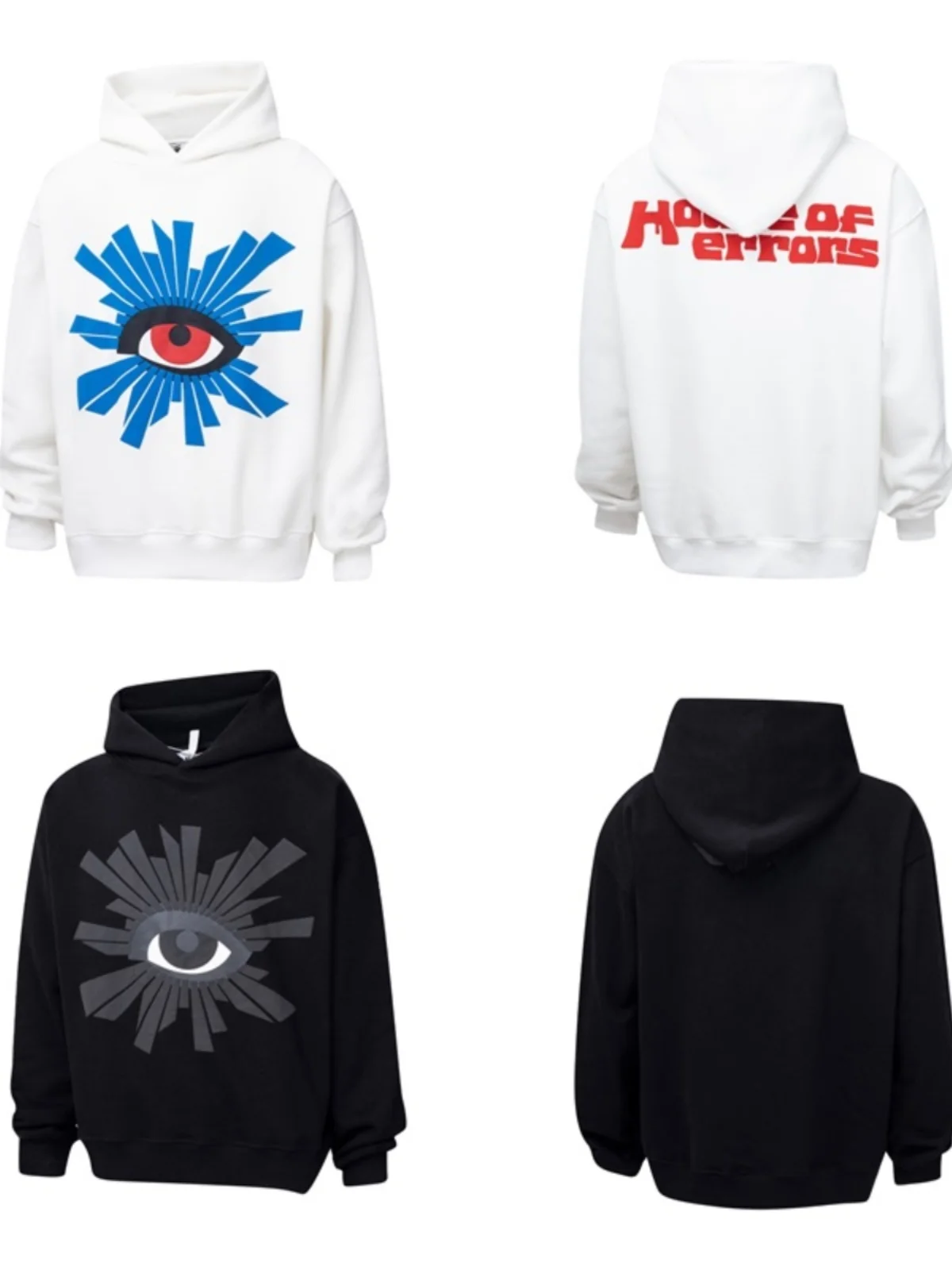 

Fce Lined Hoodie Sweatirt Truth Eye Print ex Winter Jaet Men's Women's Loose Fit Casual Sle Chinese Brand