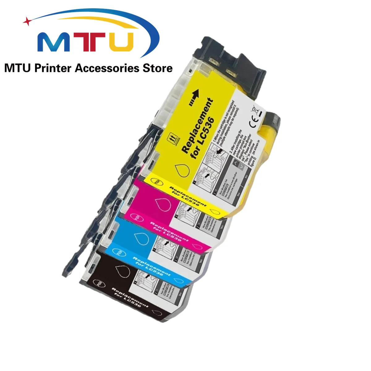 

1Set LC536 LC536XL Ink Cartridge for Brother MFC-J4355DW J4555DW