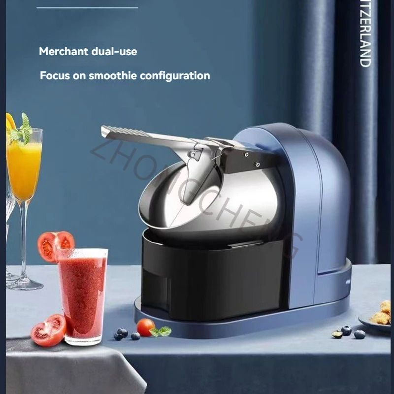 Trituradora de hielo, cepilladora de batidos de nieve, rompe de hielo automático eléctrico comercial para el hogar