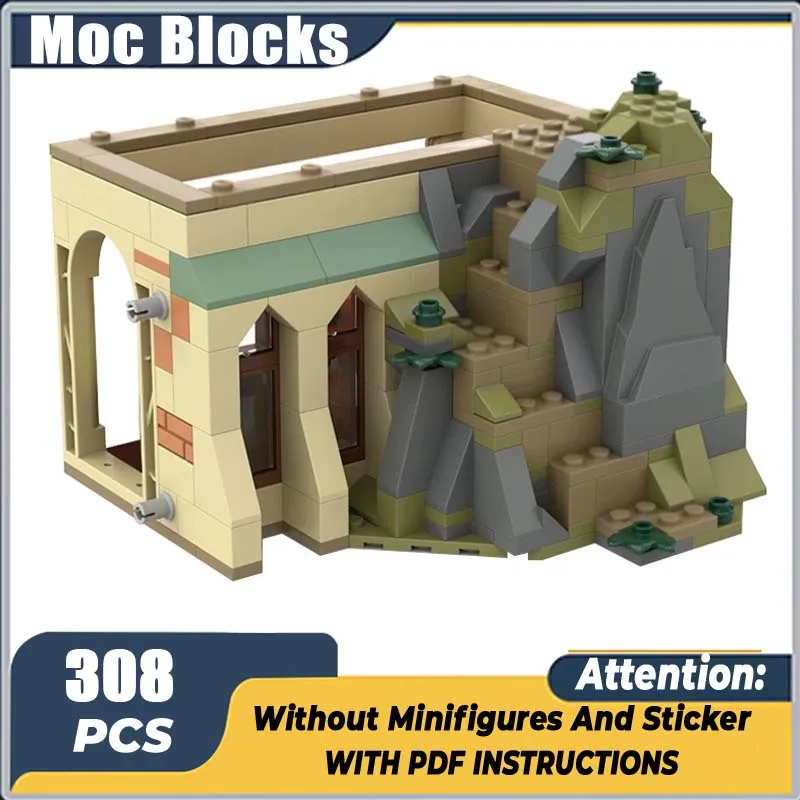 

MOC классическая серия фильмов, модель сцены, история магического класса, сделай сам, сборка кирпичей, креативные идеи, коллекция игрушек, дисплей, рождественский подарок