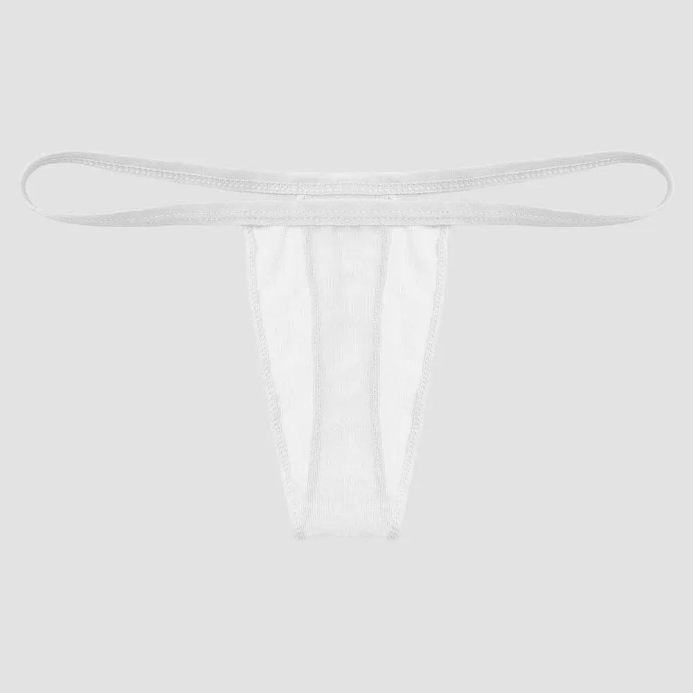 

Men Sexy Mesh Elastic Underwear Thong See Through Underpants Briefs Panties