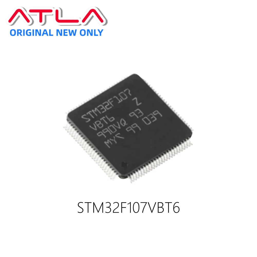 

1-10PCS STM32F107VBT6 QFP-100 ARM Cortex-M3 MCU 72MHz 128KB Flash 64KB SRAM Ethernet MAC USB OTG CAN 2.0B Industrial Grade
