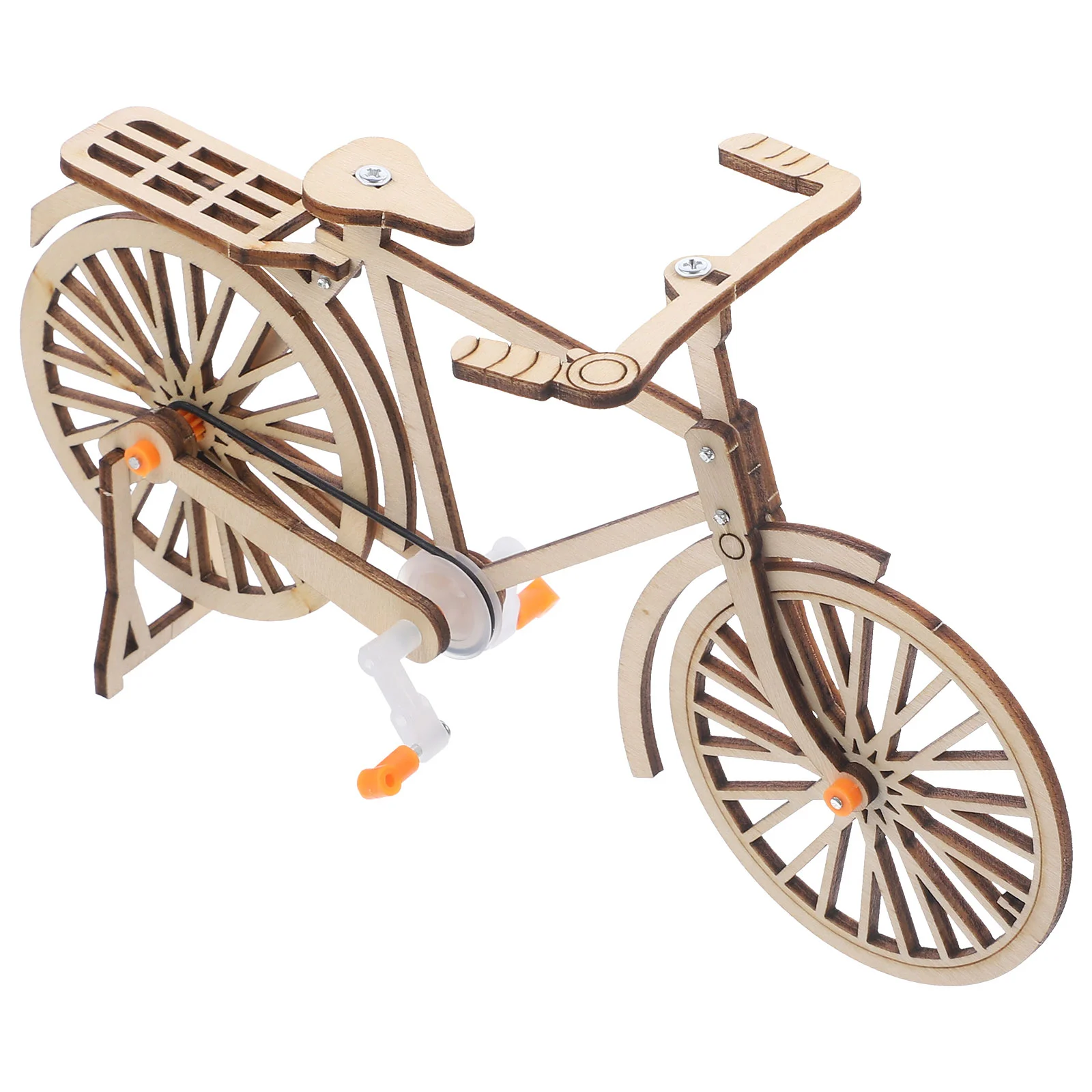 Self-assembly 3D Bicycle Model Wooden Bicycle Model Kit Mechanical Model Wood Assembly Toys vintage bike model