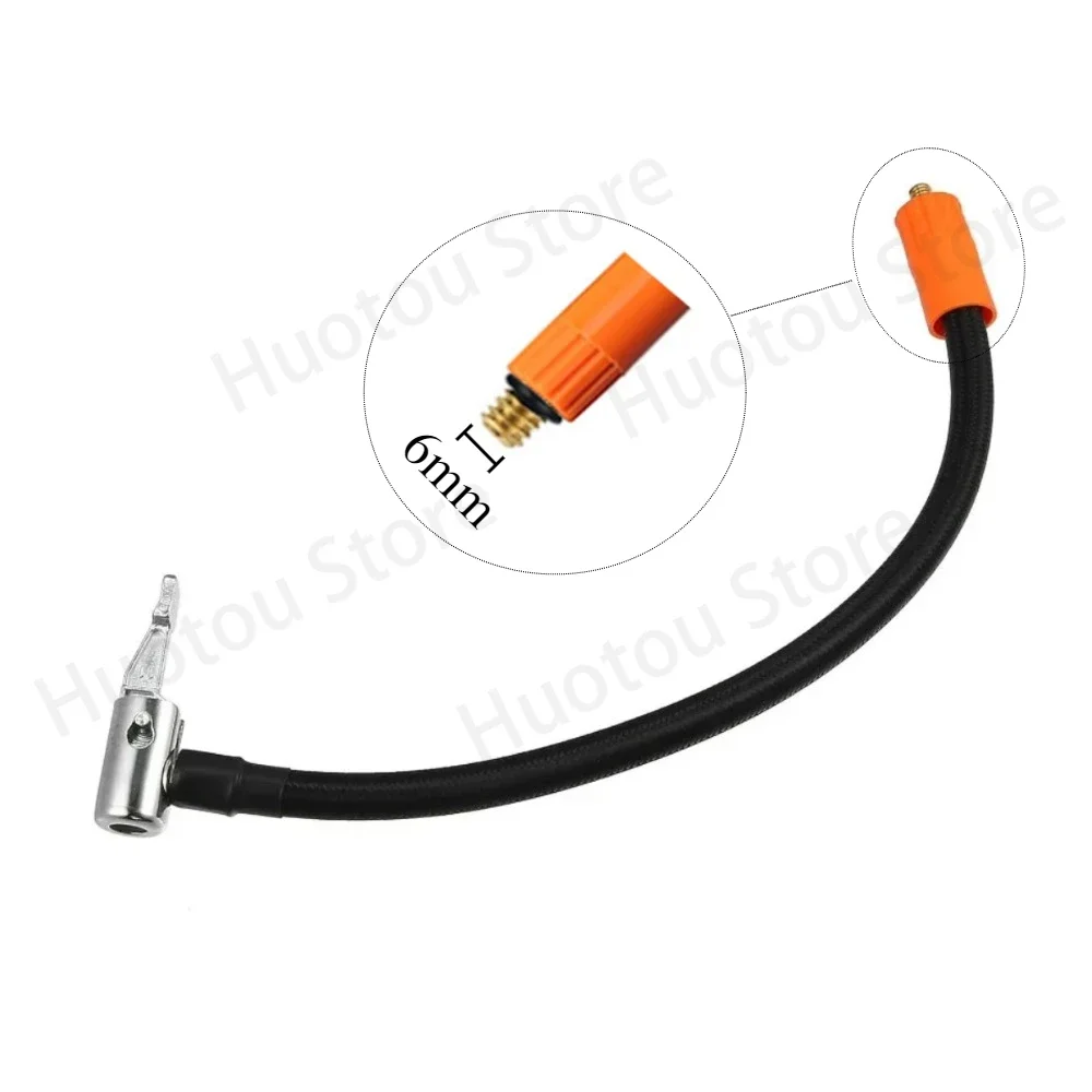 M6 Locking Air Chuck with Air Hose,100cm 40cm Length， Standard Tire Valve Fine Thread, Inflation Hose Adapter