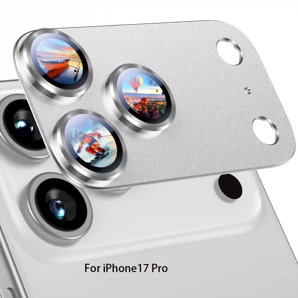 

Metal Tempered Glass Lens Protector Orange Full Cover Camera Lens Cover HD Anti Scratch for iPhone 17Pro/17 Pro Max