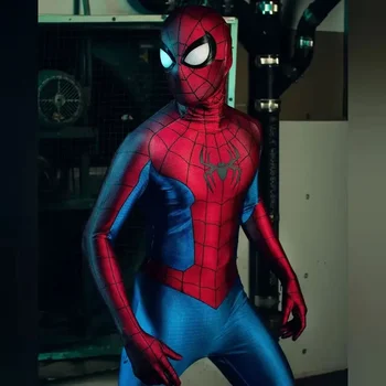 Halloween Men Spider-Man No Way Home Swing Cosplay Costume Superhero Zentai Suit Adult Kids Boys Male Full Bodysuit Jumpsuit