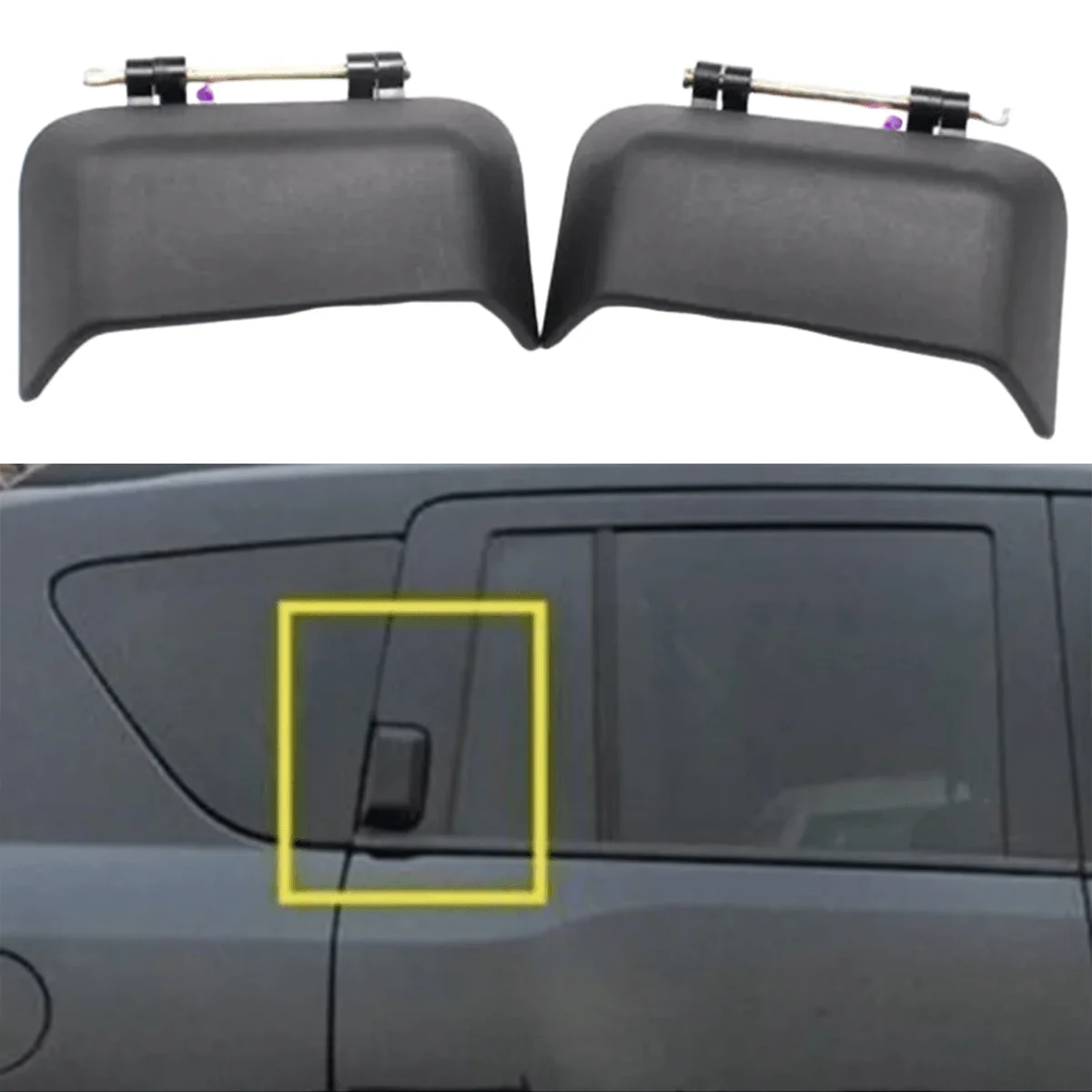 

1Pair Rear Door Exterior Handle 05115826AF 05115826AE for Jeep Compass 2007-2016 Car L/R Side Rear Door Outer Handle Accessories