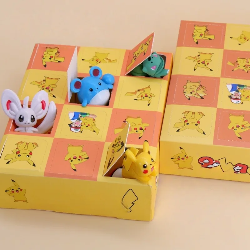 Uroczy Pokémon Pikachu Blind Box Anime Zabawka Niespodzianka dla Dzieci Kreskówkowa Śliczna Ozdoba Poke Blind Box Prezent Urodzinowy Nowy Hurt