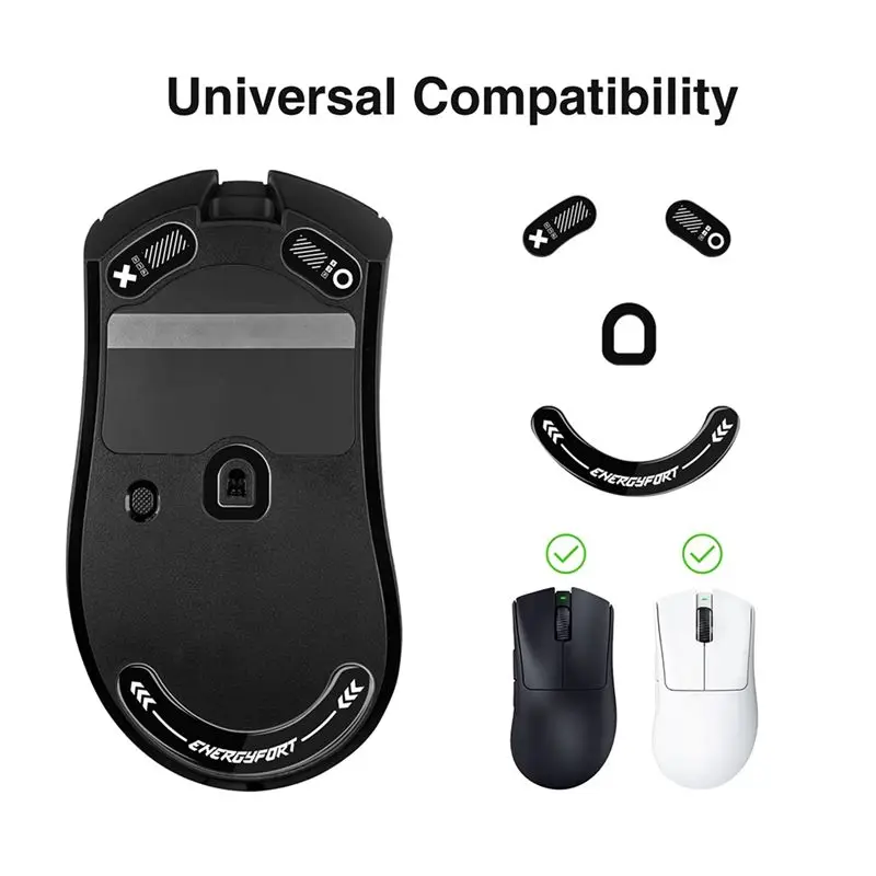 Super Smooth Polished Surface Mouse Feet Skates Fast Smooth Sole For Razer Deathadder V3 Pro-Hot